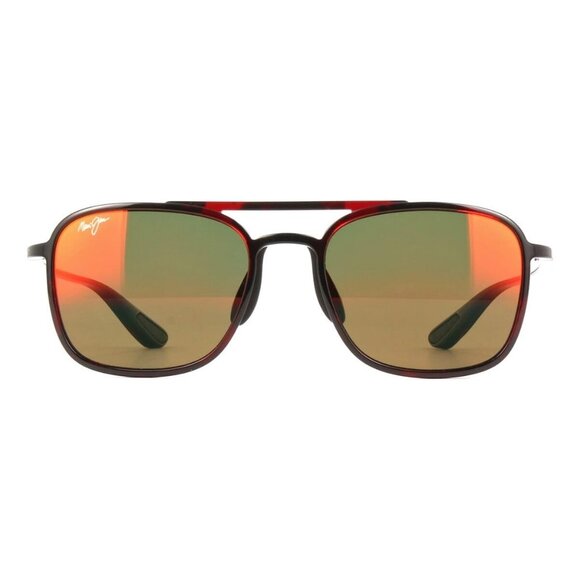 New MAUI JIM Keokea Red Polarised Aviator RM447 04T Sunglasses Women - Picture 2 of 4